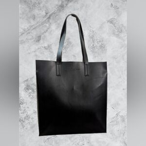 Narisco Rodriguez Minimalist Black Tote Bag Quality Vegan Leather Finish
